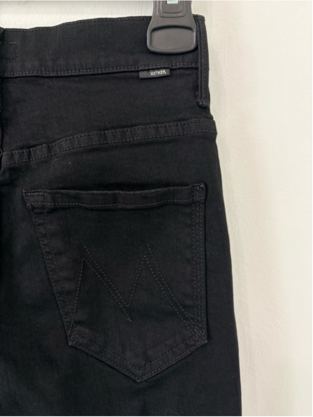 MOTHER Swooner Dagger Ankle Fray LaceHem Sz 26 (12.5W) BaaBaaBlackSheep #301 EUC - Picture 7 of 14